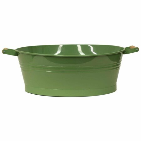 NEXT2NATURE Enameled Galvanized Steel Oval Planter - Tub NE2431752